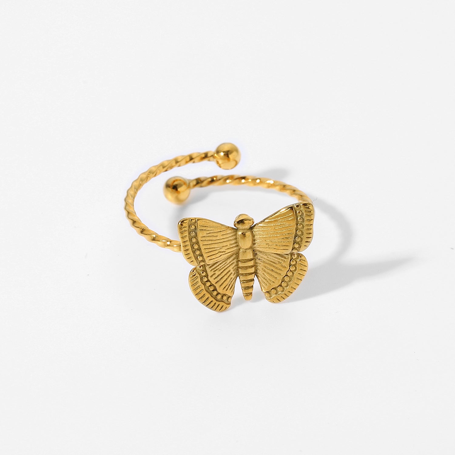 Ring 18K Gold Plated Stainless Steel Opening – Unique Gift Ideas — 1