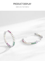 S925 Sterling Silver Color Zircon Earrings – Gift Ideas — 2