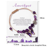 Women's Natural Stone Bracelet Amethyst – Jewelry Gift Ideas — 8