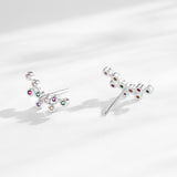 S925 Sterling Silver Rainbow Zircon Small Bubble – Small Gift Ideas — 9