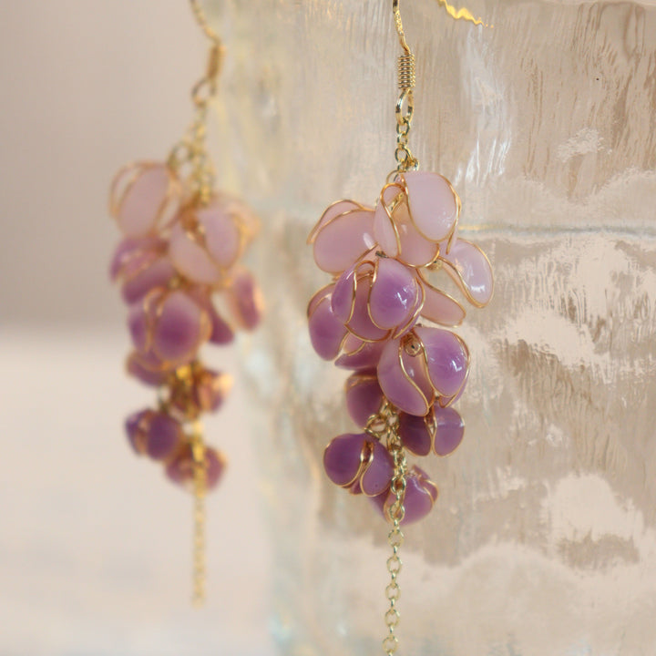Wisteria Flower Earrings Original Temperament – Stylish Gifts — 1