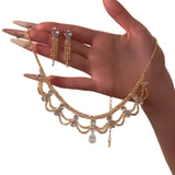 Elegant Lace-Detailed Waterdrop Necklace – Jewelry Gift Ideas — 3