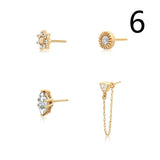 Women's Fashion Irregular Geometric Diamond Earrings – Stylish Gifts — 8