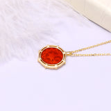 Red Agate Star Moon Collar Necklace – Jewelry Gift Ideas — 3