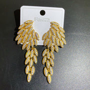 Exaggerated Fashion Tassel Long Diamond Earrings – Stylish Gifts — 4
