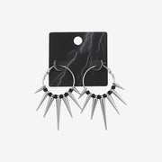 Punk Dark Spike Cone Geometry Earrings – Gift Ideas — 2