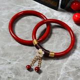 Women's Fashion Colored Glass Jingle Bracelet – Stylish Gifts — 2