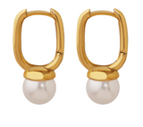 Veers Geometric Pearl Earrings – Everyday Gifts — 1