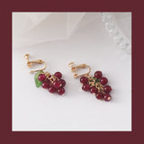 Cute Purple Grape String Earrings – Stylish Gifts — 8