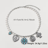 Personalized Turquoise Wax Rope Necklace Embossed – Jewelry Gift Ideas — 3