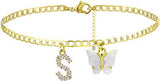 Butterfly Letter Feet Chain Fashion Inlaid Diamond – Stylish Gifts — 7