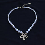 Women's Fashion Flower Bead Bow Necklace – Jewelry Gift Ideas — 2