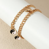 Gossip Black And White Love Magnet Bracelet – Jewelry Gift Ideas — 3