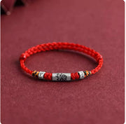 Pure Silver Twelve Zodiac Red Rope Bracelet – Jewelry Gift Ideas — 11
