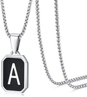 Stainless Steel 26 English Fashion Black Necklace – Jewelry Gift Ideas — 11