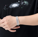 Hip Hop Spring Buckle Single Row Tennis Chain – Jewelry Gift Ideas — 4