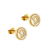 Titanium Steel 26 English Alphabet Letter Earrings – Thoughtful Gifts — 3