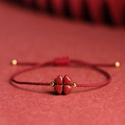 Cinnabar Clover Red Rope Bracelet – Jewelry Gift Ideas — 2
