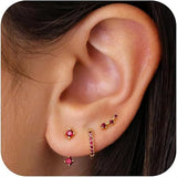 Electroplating Real Gold Ear Clip Ear Studs 6 Pieces – Stylish Gifts — 9