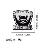 Cartoon Raccoon Brooch Golden M Badge – Jewelry Gift Ideas — 8