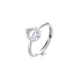Round Geometric Semicircle Diamond Index Finger – Jewelry Gift Ideas — 2