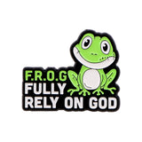 Frog Quotation Brooch Cartoon Golden M Badge – Jewelry Gift Ideas — 5
