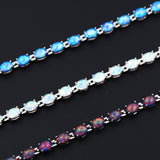 Women's Oval Opal Bracelet Tennis Chain – Jewelry Gift Ideas — 2