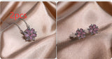Fashion Jewelry Zircon Women Necklace Ring Double – Jewelry Gift Ideas — 9