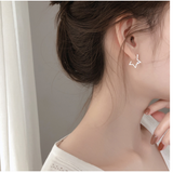 Asymmetric 925 Sterling Silver Women's Earrings – Jewelry Gift Ideas — 10