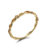 Simple Cross Set Zircon Ring – Holiday Gift Ideas — 5