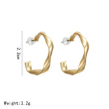 Alloy Hoop Earrings Women's Golden Noble Bohemian – Gifts for Her — 11