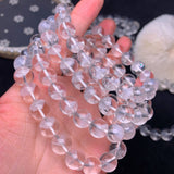 Natural White Crystal Ghost Pyramid Bracelet – Jewelry Gift Ideas — 5