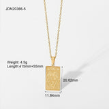 Statement Square Tarot Signet Pendant Necklace – Jewelry Gift Ideas — 10