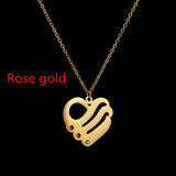 18k Gold Stainless Steel Heart-shaped Pendant – Jewelry Gift Ideas — 12