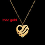 18k Gold Stainless Steel Heart-shaped Pendant – Jewelry Gift Ideas — 12