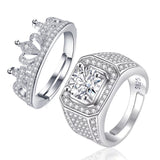 Bronze Silver Classic Diamond Ring – Stylish Gifts — 2