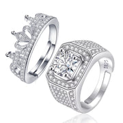 Bronze Silver Classic Diamond Ring – Stylish Gifts — 2