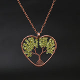 Natural Stone Colorful Tree Root Necklace – Jewelry Gift Ideas — 3