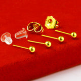 Transfer Bead Round Bead Earrings – Stylish Gifts — 3