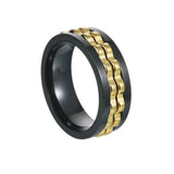 Gear Turning Decompression Stainless Steel Ring Does – Surprise Gifts — 13