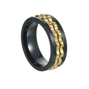Gear Turning Decompression Stainless Steel Ring Does – Surprise Gifts — 13