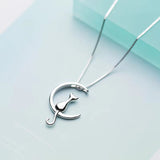 Artistic Cat Moon Pendant Simple Cute Clavicle – Jewelry Gift Ideas — 6