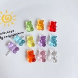 Acrylic Resin Transparent Color Bear Beaded DIY – Stylish Gifts — 2