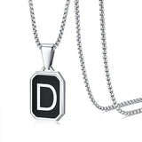 Stainless Steel 26 English Fashion Black Necklace – Jewelry Gift Ideas — 6
