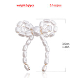 Vintage Plastic Pearl Bow Floral Hand-woven – Holiday Gift Ideas — 13
