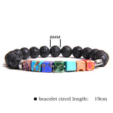 Natural Stone Bead Bracelet Men's Square Emperor – Jewelry Gift Ideas — 11