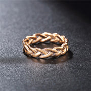 Stainless Steel Ring Vintage Braided Viking Ring – Everyday Gifts — 3