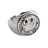 Fashion Exaggerated Letter Portrait Retro Ring Female – Stylish Gifts — 4