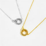 S925 Sterling Silver Ring Buckle Necklace – Jewelry Gift Ideas — 6