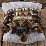 Natural Stone Glass Mixed Gravel Bracelet – Jewelry Gift Ideas — 15